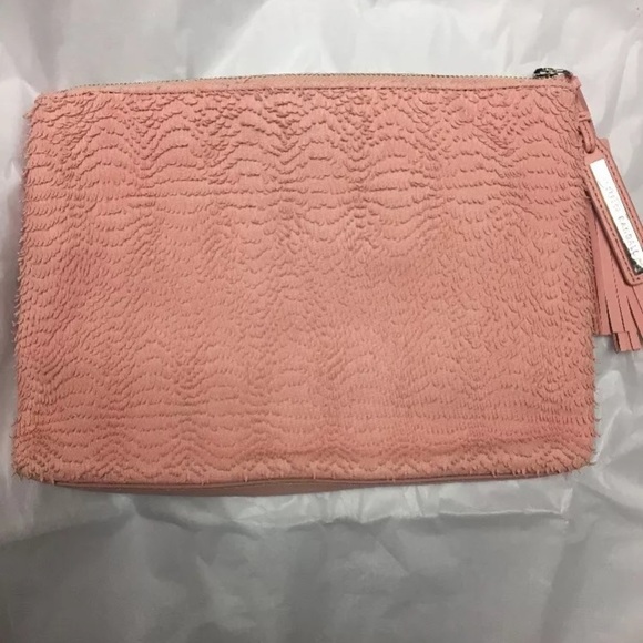 LOEFFLER RANDALL PINK CLUTCH NEW - Picture 2 of 4